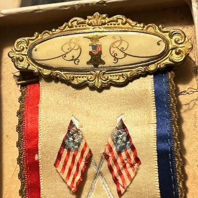 McPherson Post NO.1 G.A.R. Little Rock ARK. Antique Military Ribbon - In Memoriam - The M.C. Lilley & Co.