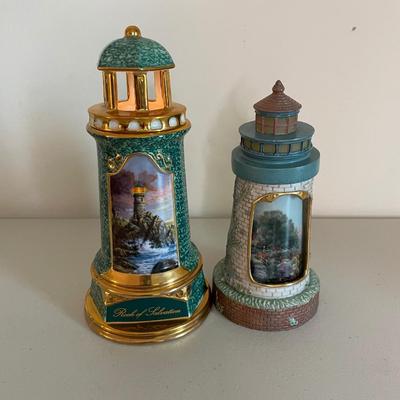 Lot of Two Lighthouses - Thomas Kinkade