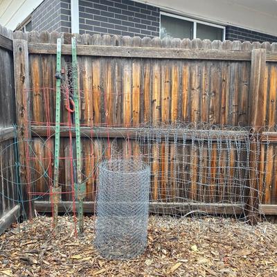 CHICKEN WIRE, TOMATO CAGES AND MORE