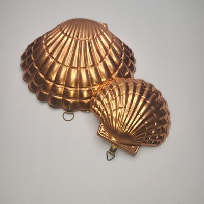 Vintage Copper Shell Wall Decor