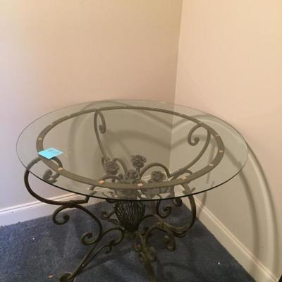 Pier 1 Iron Table with Glass top