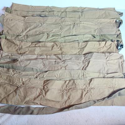 Military issued 7 pouch Bandoleer belts - 8 total. -