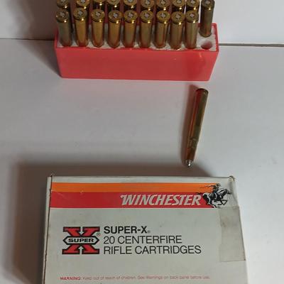 Winchester Super-X 20 centerfield Rifle cartridges 375 H&H Magnum 300 Gr. Silvertip