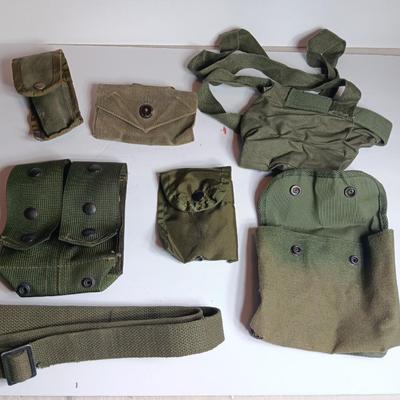 Vintage Military issued canvas bags