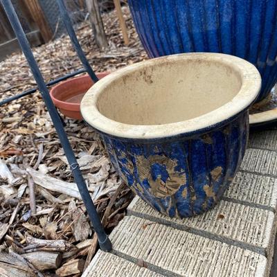 NEW CLAY POTS AND STAND