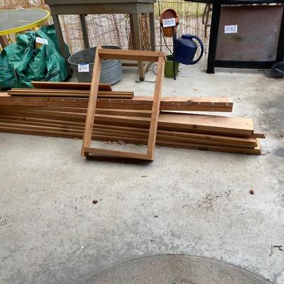 NICE PILE OF LUMBER AND SCRAP LUMBER