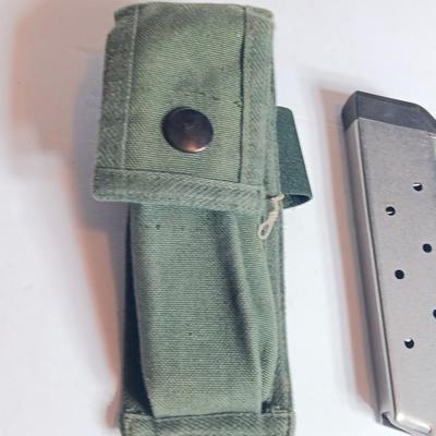Military canvas Magazine pouch with Lone Star Ordnance magazine and a few Targets