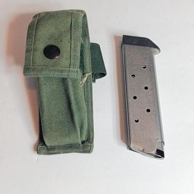 Military canvas Magazine pouch with Lone Star Ordnance magazine and a few Targets