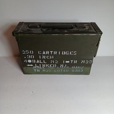 Military Issued Ammunition can / Chest Stenciled 250 Cartridges ...