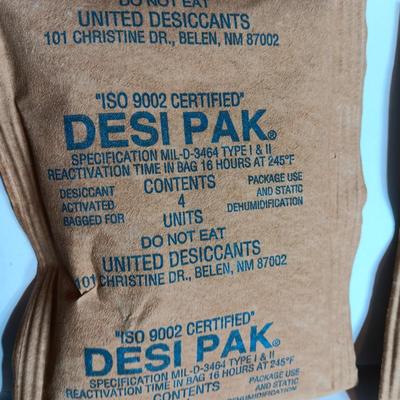 One dozen United Desiccants DESI PAK for static and Dehumidification - Reactivatable