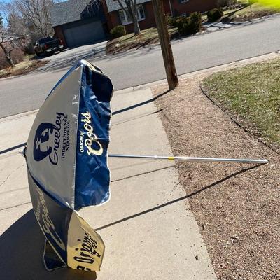 COORS GREELEY STAMPEDE LARGE PATIO UMBRELLA