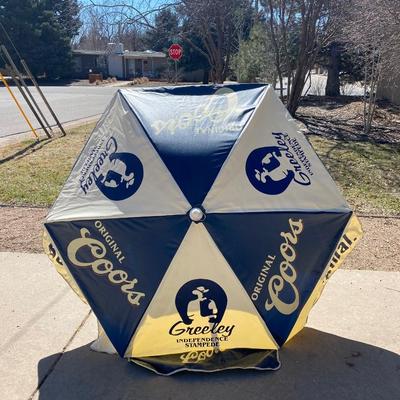 COORS GREELEY STAMPEDE LARGE PATIO UMBRELLA