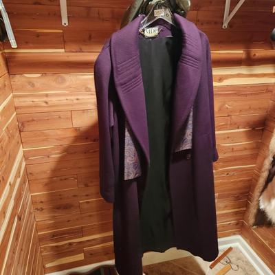 Mario De Pinto MDP Raven Purple Coat Made in USA