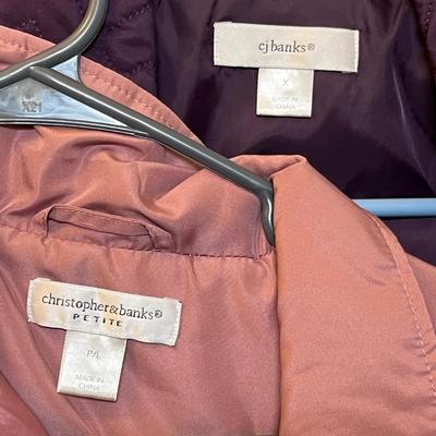 Lot of quilted vests