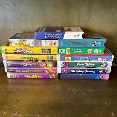 DISNEY AND CHARLIE BROWN MOVIES ON VHS