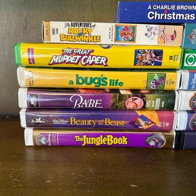 DISNEY AND CHARLIE BROWN MOVIES ON VHS