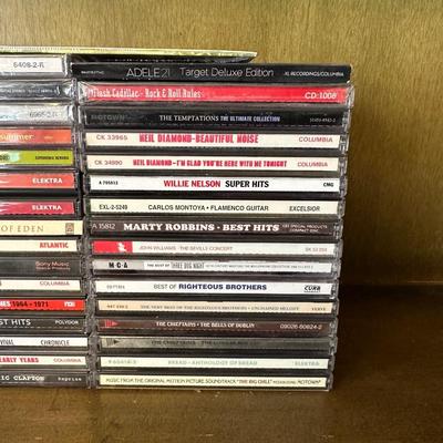 VARIETY OF MUSIC ON CD'S WITH CARRY CASE