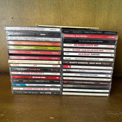 VARIETY OF MUSIC ON CD'S WITH CARRY CASE