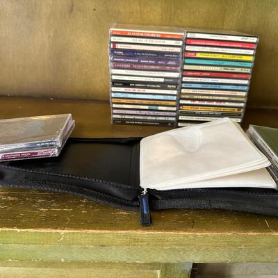 MUSIC ON CD'S WITH CARRY CASE