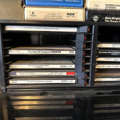 MUSIC ON 8-TRACK TAPES AND CD'S