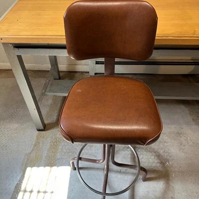 DRAFTING TABLE AND 2 DRAFTING CHAIRS