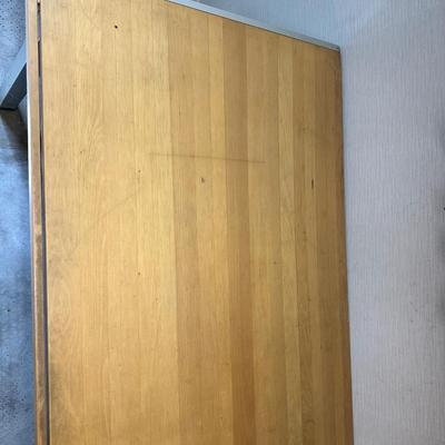 DRAFTING TABLE AND 2 DRAFTING CHAIRS