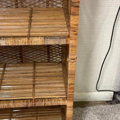 WICKER SHELF AND NEW MEDIA ORGANIZER