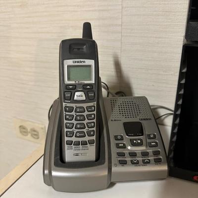 FLOOR FAN, CORDLESS PHONE, CD HOLDER & CUBED SHELF