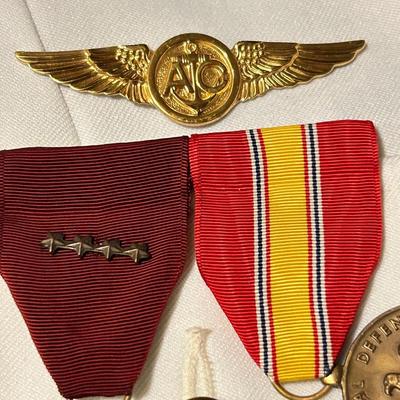 2 Original U.S. WWII Navy Aviation Petty Officer Aerial Gunner Uniform Jacket with Bullion Insignia