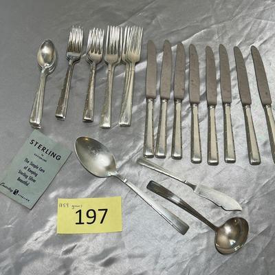 Easterling Sterling silver flatware set