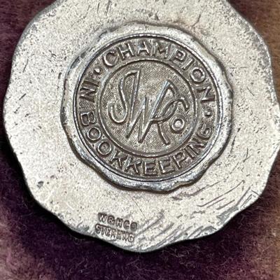 Sterling silver ribbon award