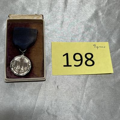 Sterling silver ribbon award