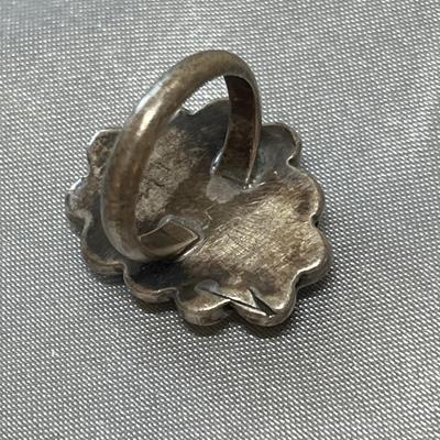 Sterling ring with fire agate