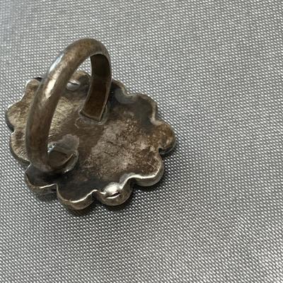 Sterling ring with fire agate