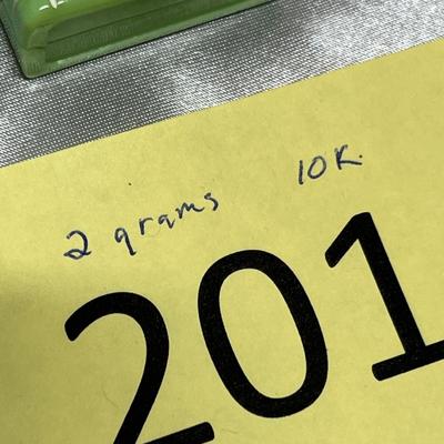 Antique wedding band in box