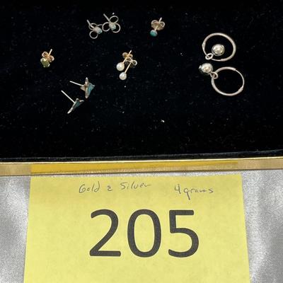 Gold & Silver Earrings