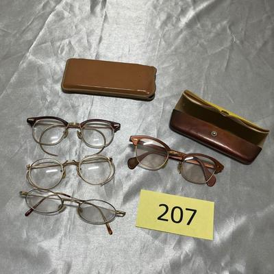 Lot of gold filled glasses