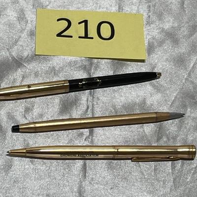 Gold filled pens