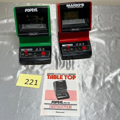 Two table top acade games