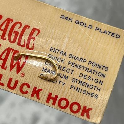 Eagle Claw 24k gold plated hook