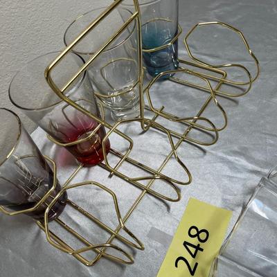 MCM Tumbler rack of glasses