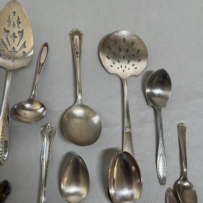 Silver plate flatware