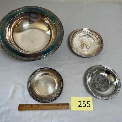 Silver plate bowls