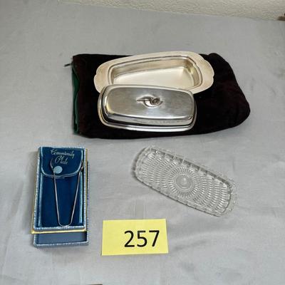 Silver Plate butter dish