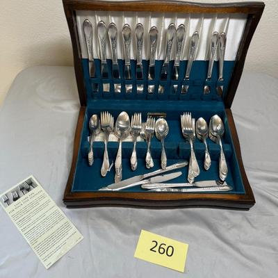 Rogers & Son Silver plate flatware set