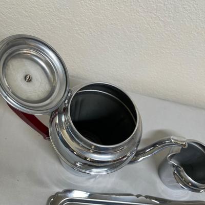 Art Deco Chrome Tea Set