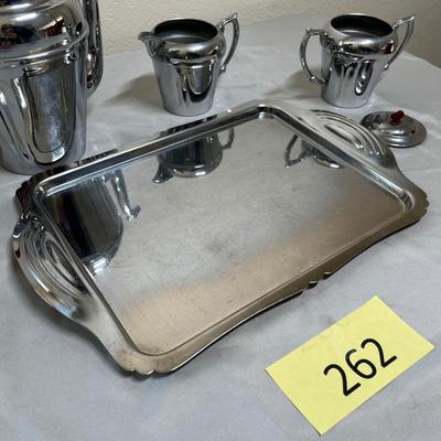 Art Deco Chrome Tea Set