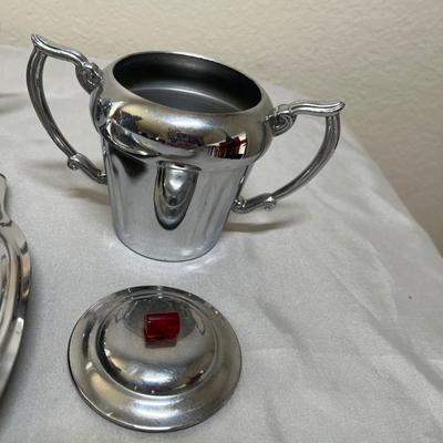 Art Deco Chrome Tea Set