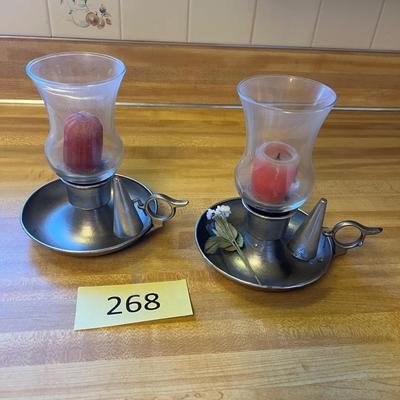 Pewter candles