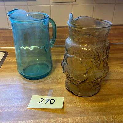 2 vintage pitchers